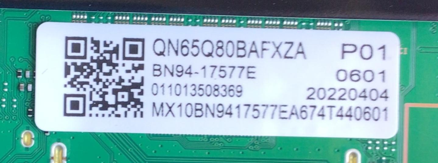 MAIN PARA TV SAMSUNG / NUMERO DE PARTE BN94-17577E / BN41-03014A / BN97-19591Q / BN9417577E / SUSTITUTAS BN94-17736D / BN94-17737G / BN94-17399R / MODELO QN65Q80BAFXZA BA01	 - Imagen 2